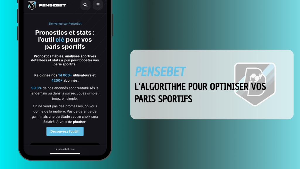 PenseBet, un algorithme pari sportif à l'accent américain.