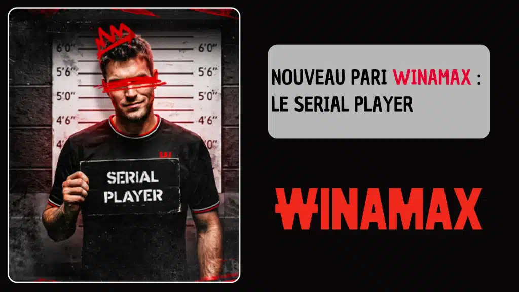 Visuel de présentation du Serial Player Winamax, le nouveau pari buteur permettant d'augmenter ses gains lorsqu'un joueur marque plusieurs fois.