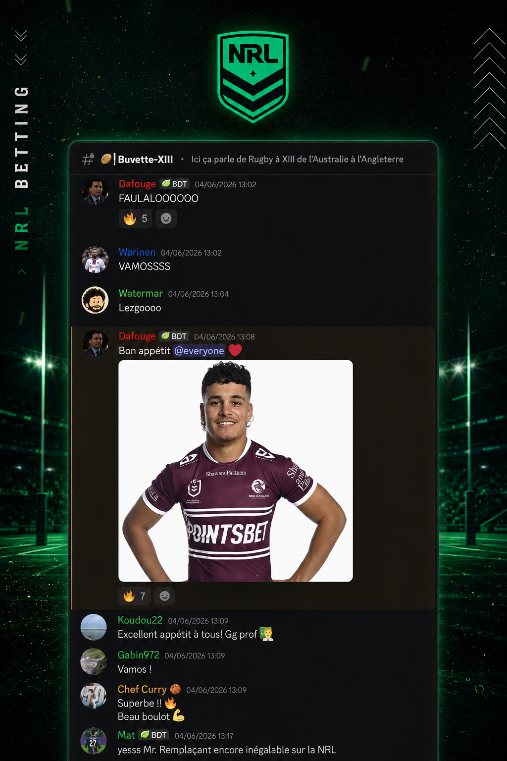 Pronostic marqueur d’essai NRL du Bureau des Tipsters